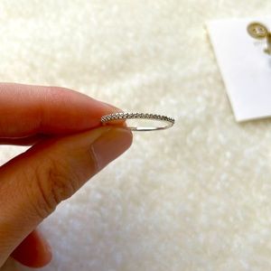 Gorjana ring size 7 silver CZ